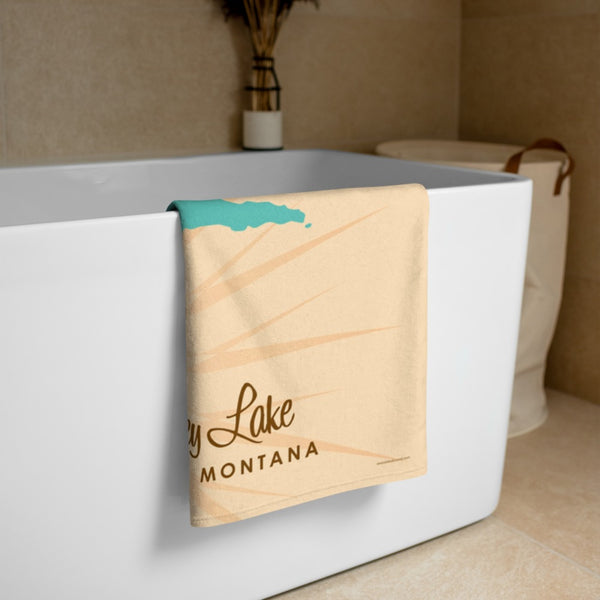 Ashley Lake Montana Beach Towel