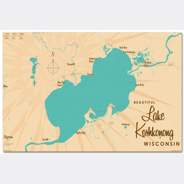 Lake Koshkonong Wisconsin, Canvas Print