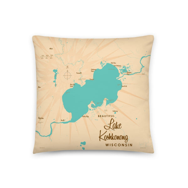 Lake Koshkonong Wisconsin Pillow