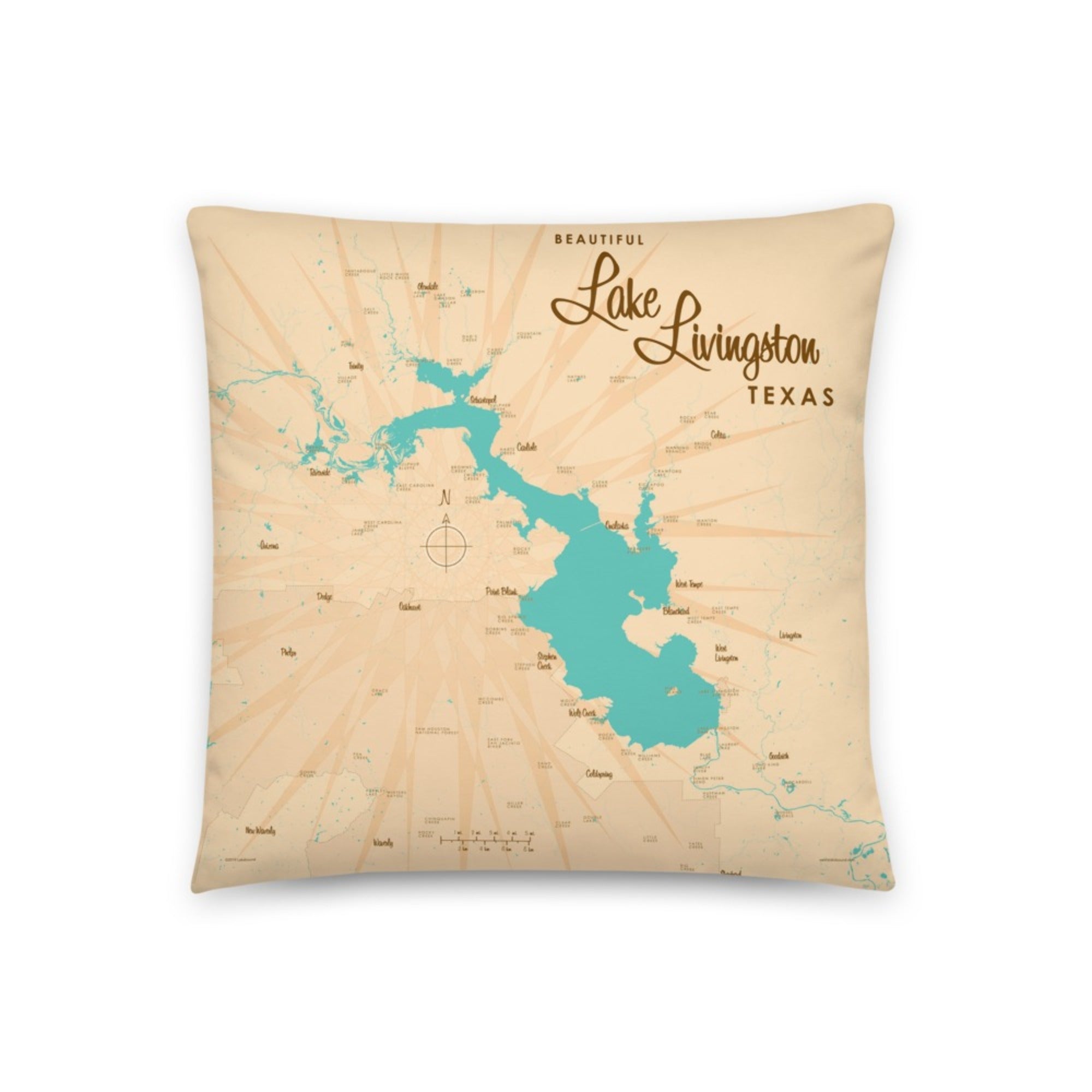 Lake Livingston Texas Pillow