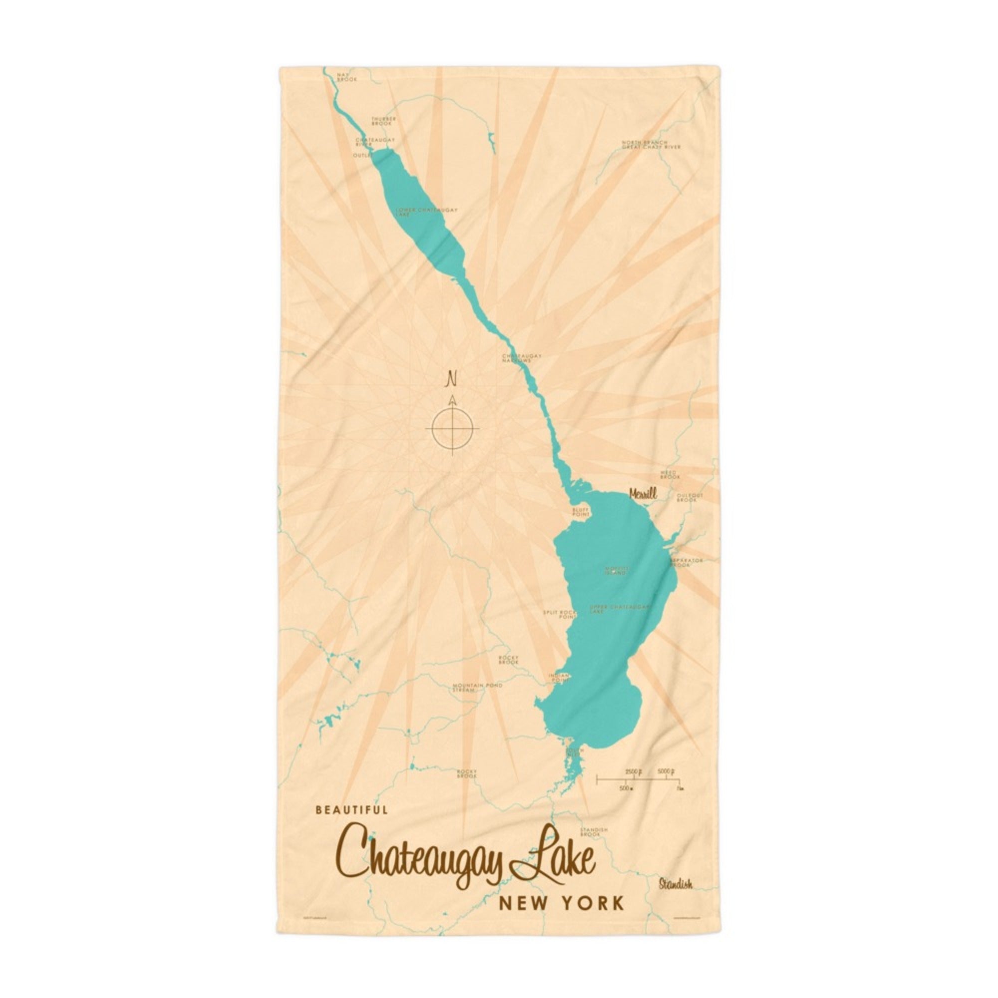 Chateaugay Lake New York Beach Towel