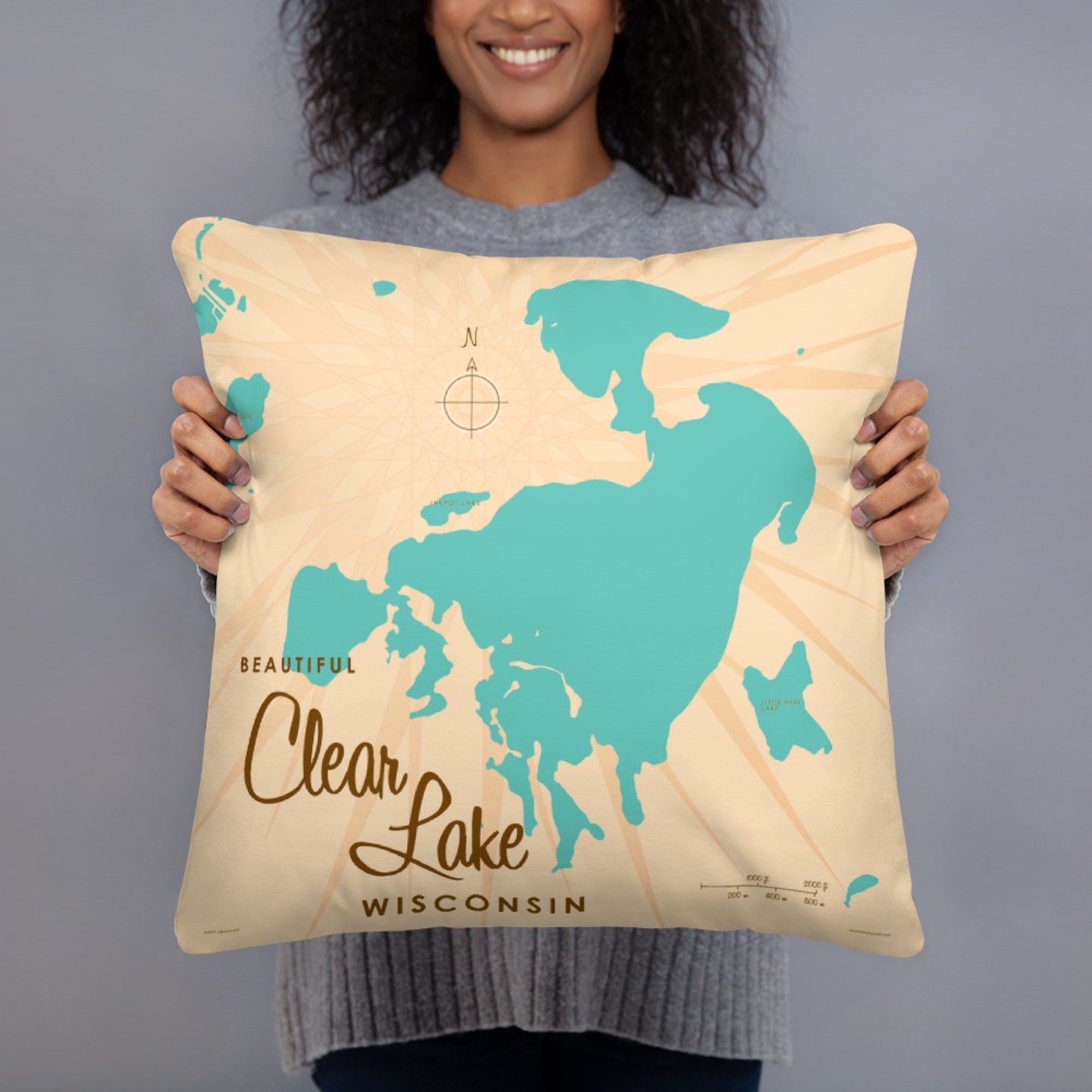 Clear Lake Wisconsin Pillow