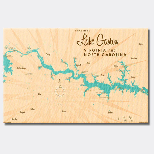Lake Gaston Virginia North Carolina, Canvas Print