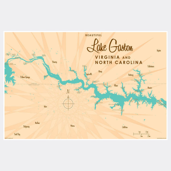 Lake Gaston VA North Carolina, Paper Print