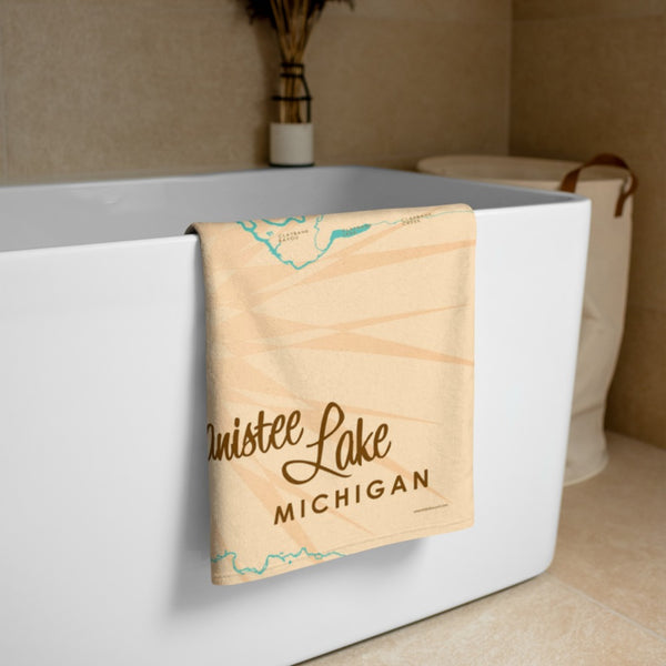 Manistee Lake Michigan Beach Towel