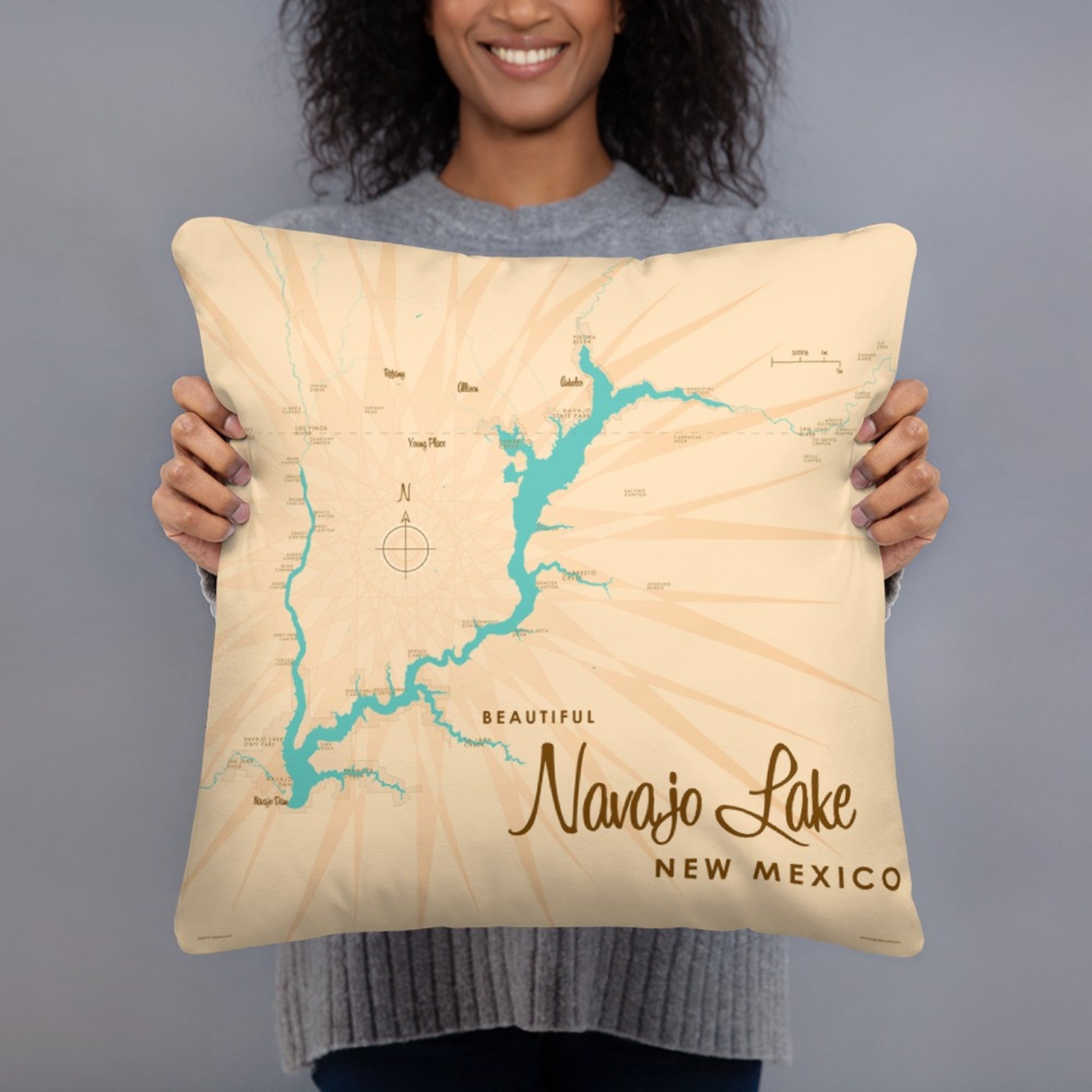 Navajo Lake New Mexico Pillow