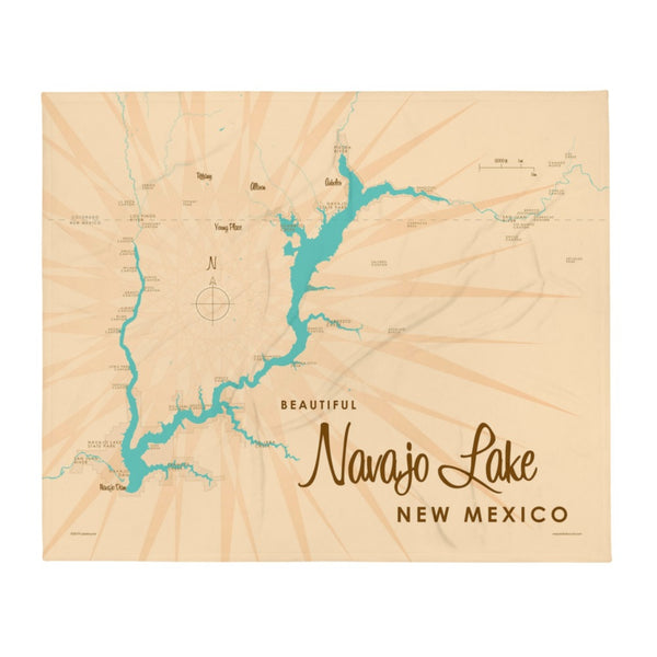 Navajo Lake New Mexico Throw Blanket