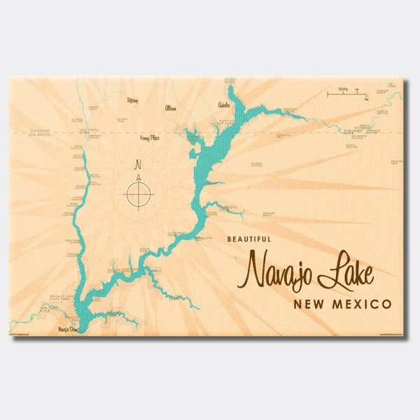 Navajo Lake New Mexico, Canvas Print