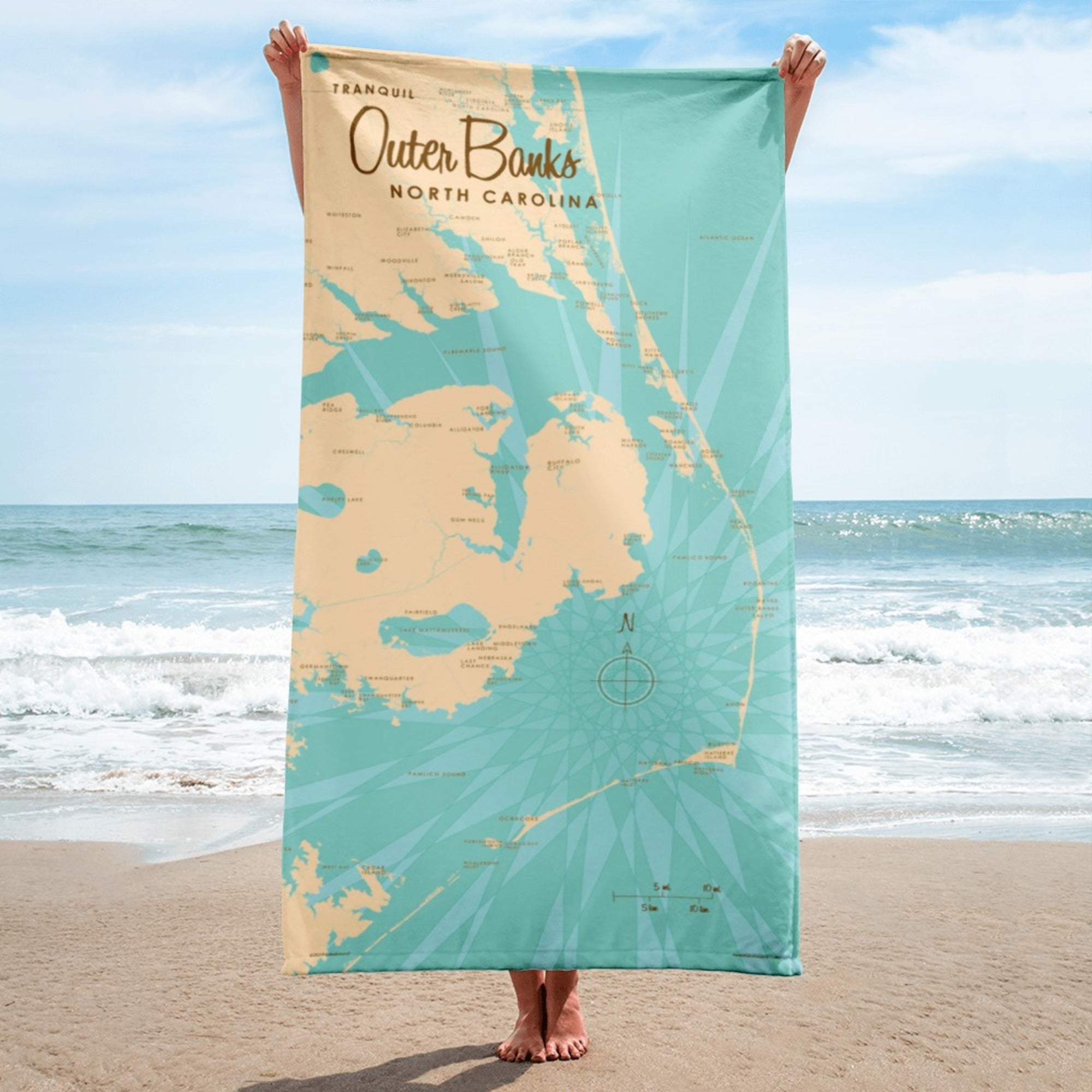 Outer Banks North Carolina Beach Towel