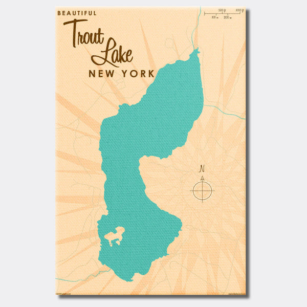 Trout Lake New York, Canvas Print