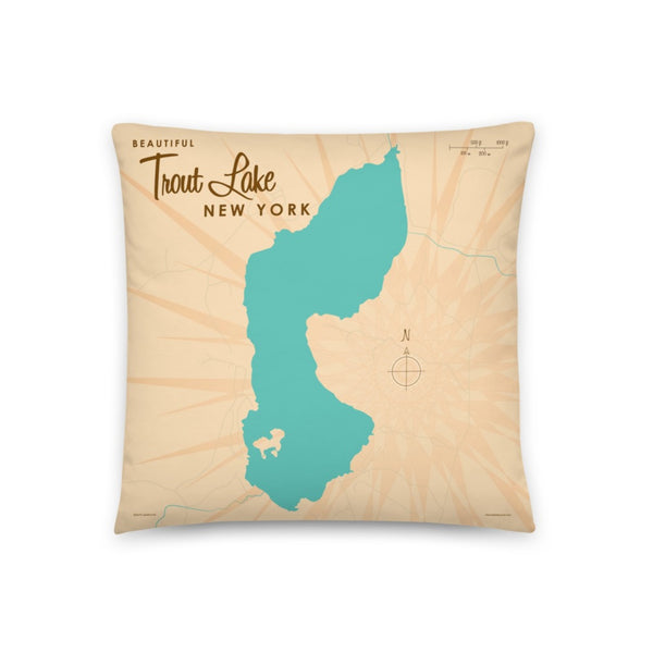 Trout Lake New York Pillow
