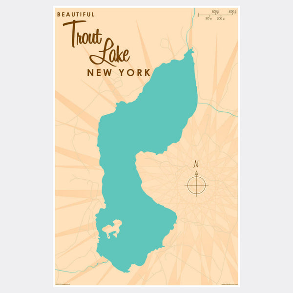 Trout Lake New York, Paper Print