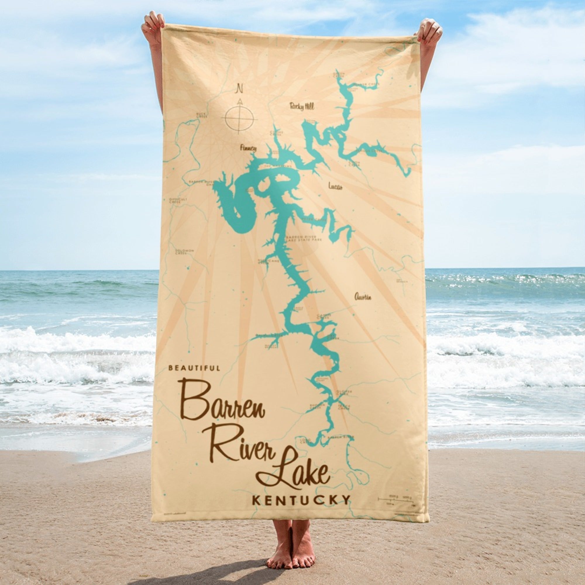 Barren River Lake Kentucky Beach Towel