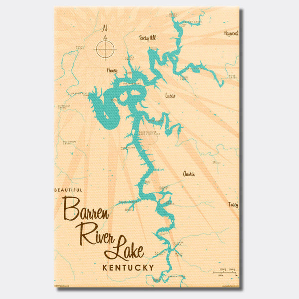 Barren River Lake Kentucky, Canvas Print