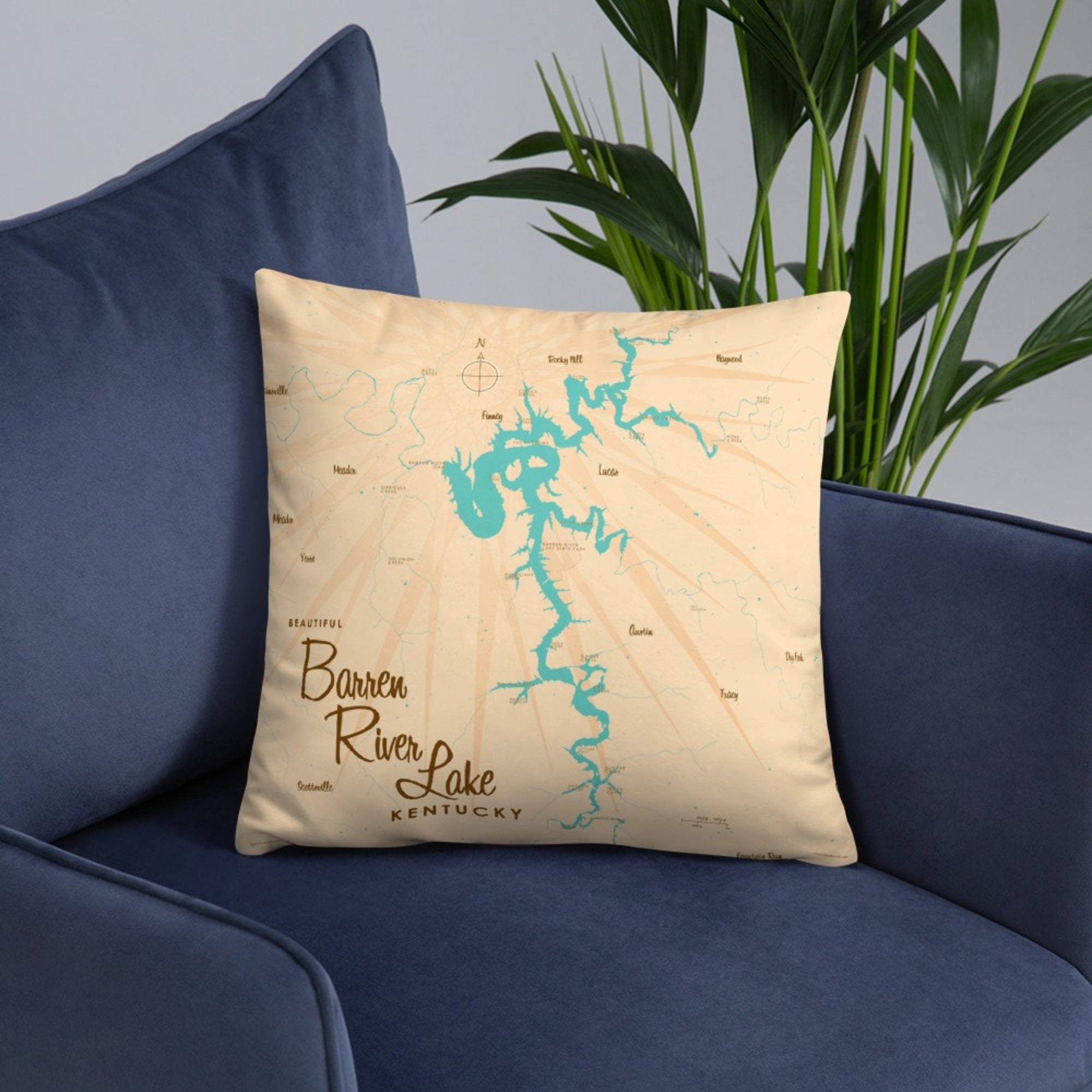 Barren River Lake Kentucky Pillow