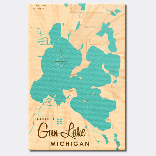 Gun Lake Michigan, Canvas Print