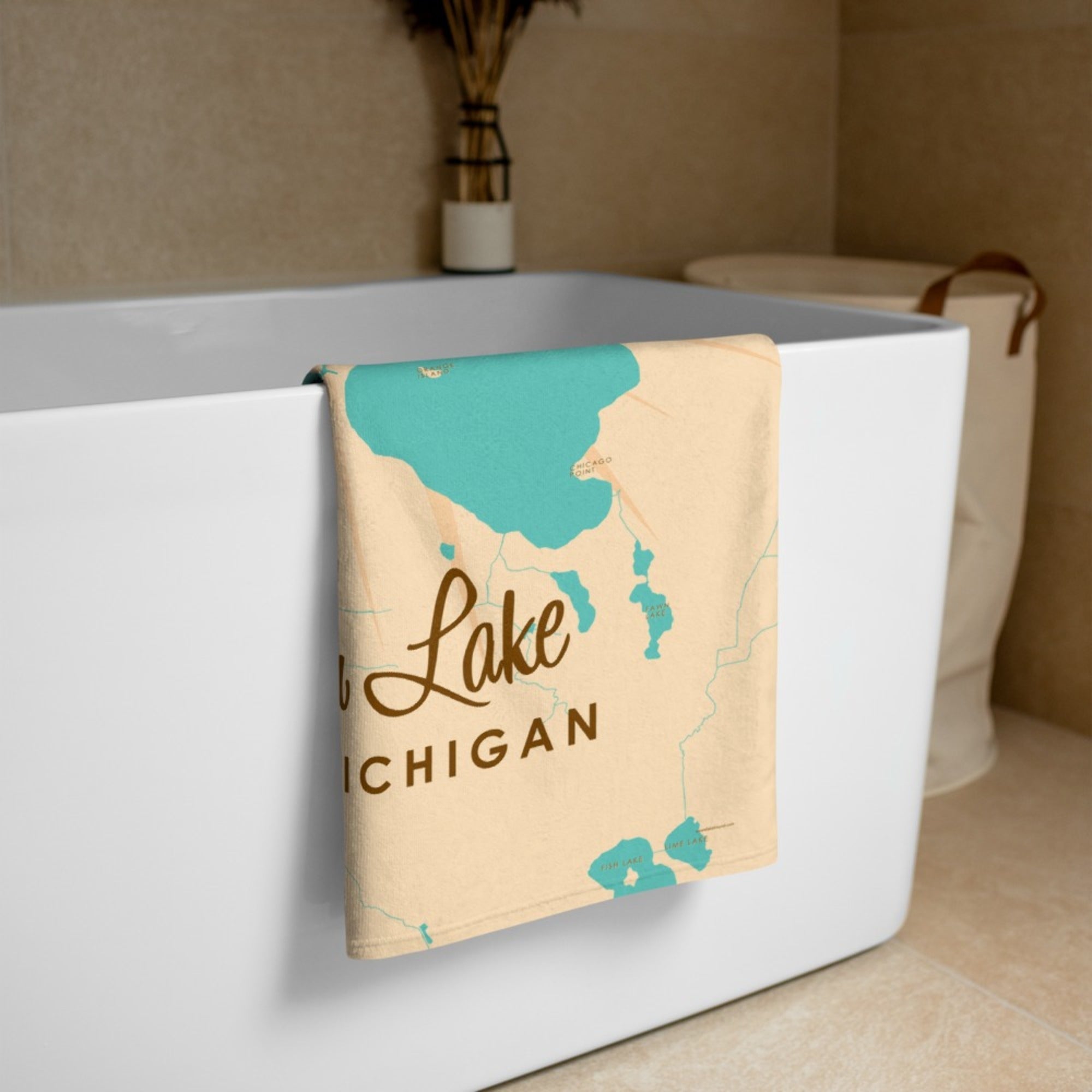 Gun Lake Michigan Beach Towel