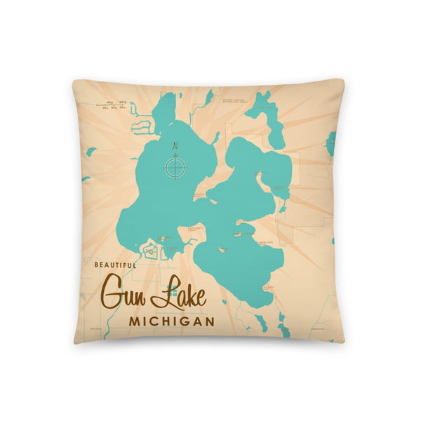 Gun Lake Michigan Pillow