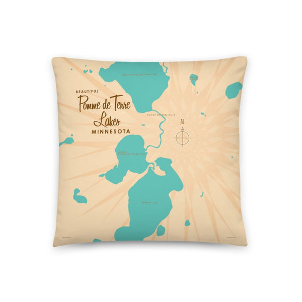 Pomme de Terre Lakes Minnesota Pillow
