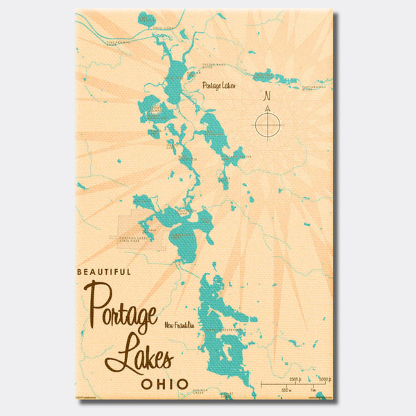 Portage Lakes Ohio, Canvas Print