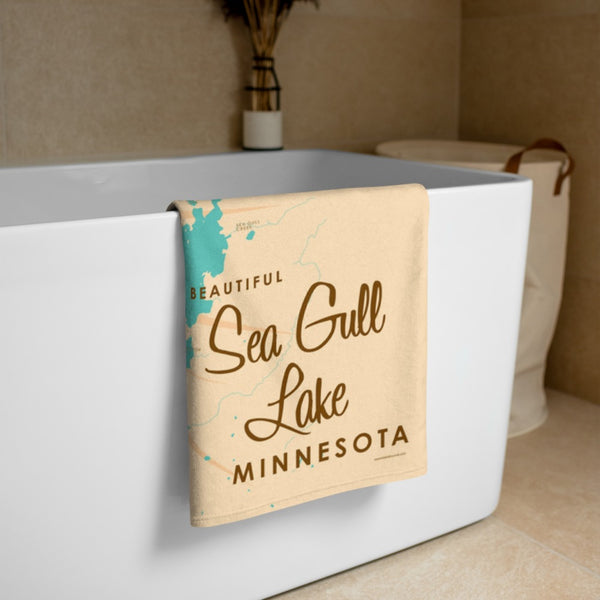 Sea Gull Lake Minnesota Beach Towel