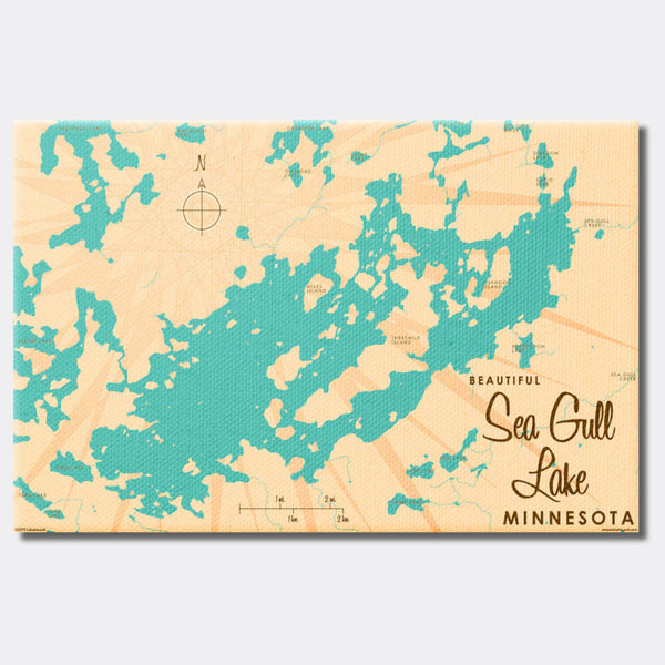 Sea Gull Lake Minnesota, Canvas Print