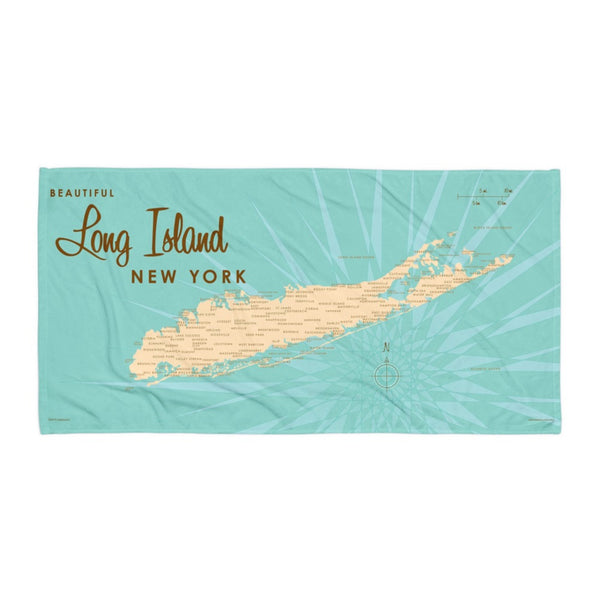Long Island New York Beach Towel