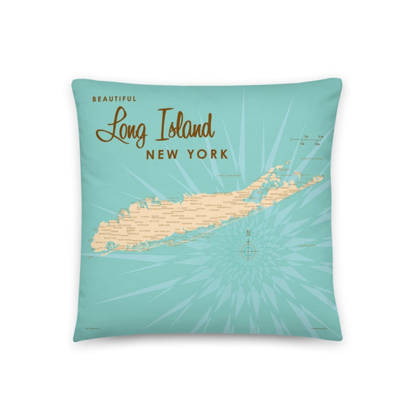Long Island New York Pillow