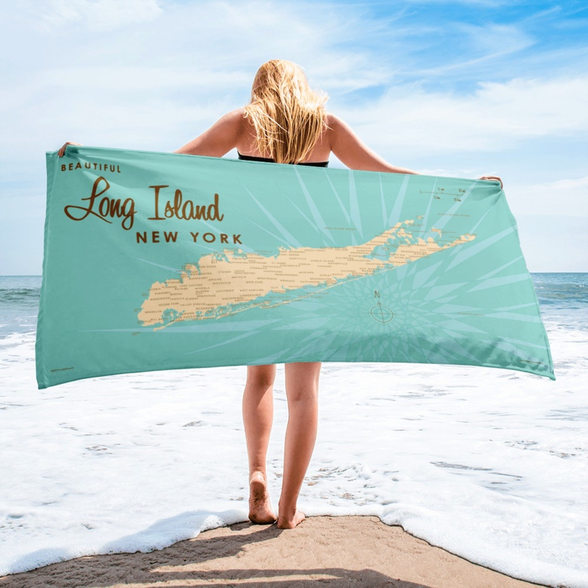 Long Island New York Beach Towel