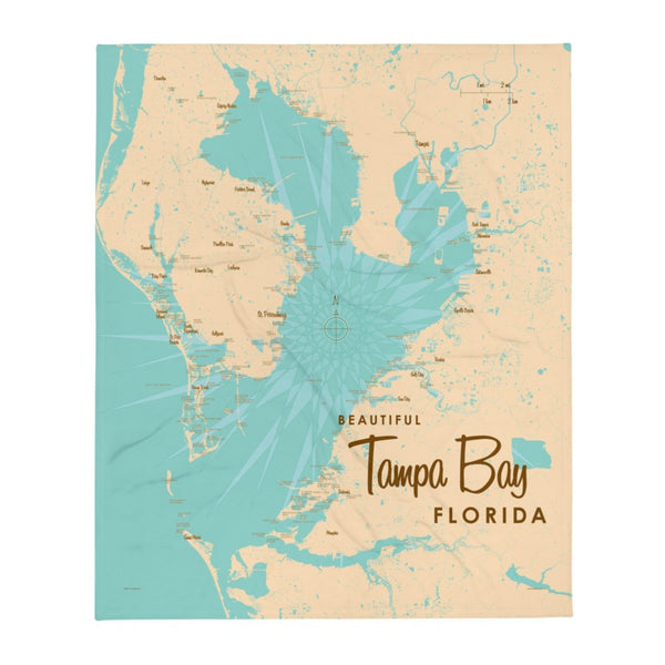 Tampa Bay Florida Throw Blanket