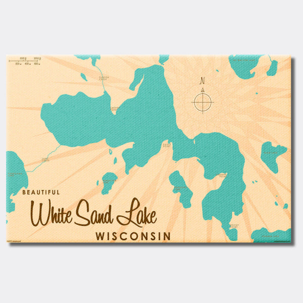 White Sand Lake Wisconsin, Canvas Print