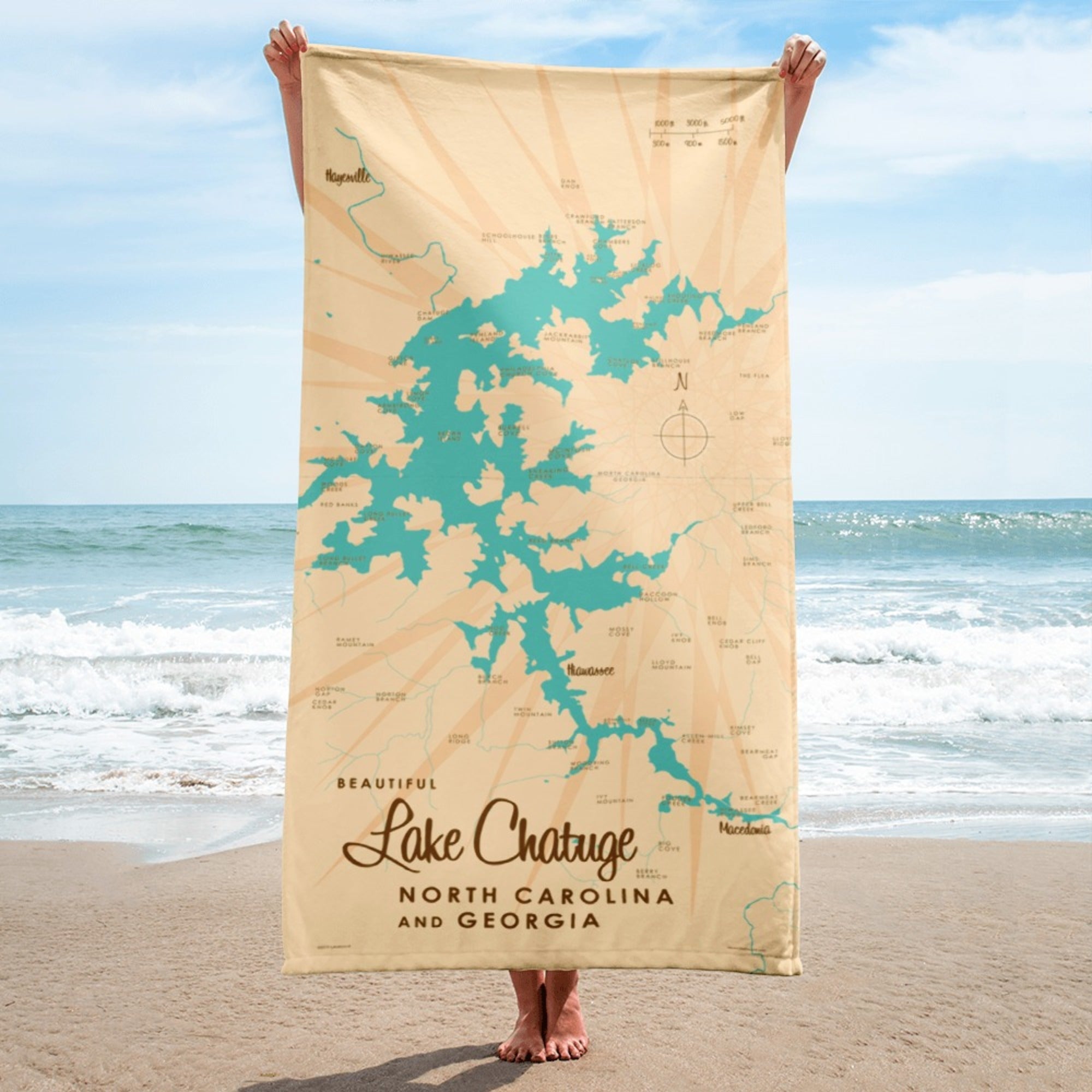Lake Chatuge NC Georgia Beach Towel