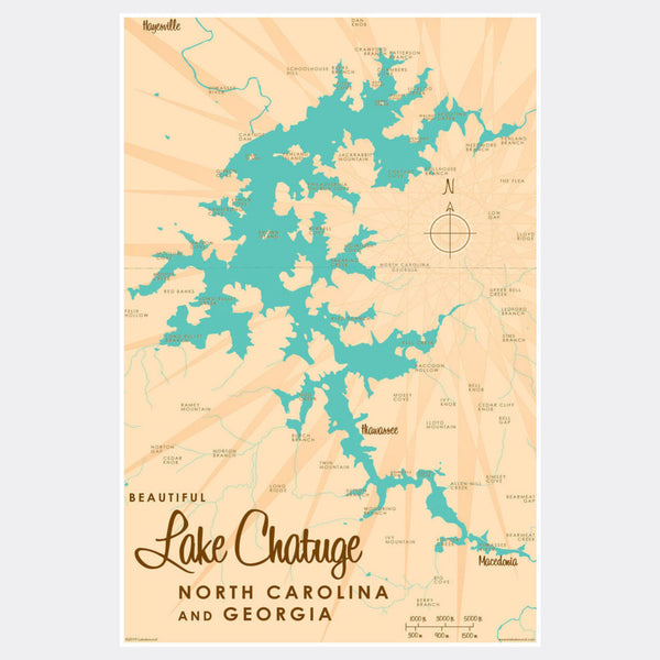 Lake Chatuge NC Georgia, Paper Print