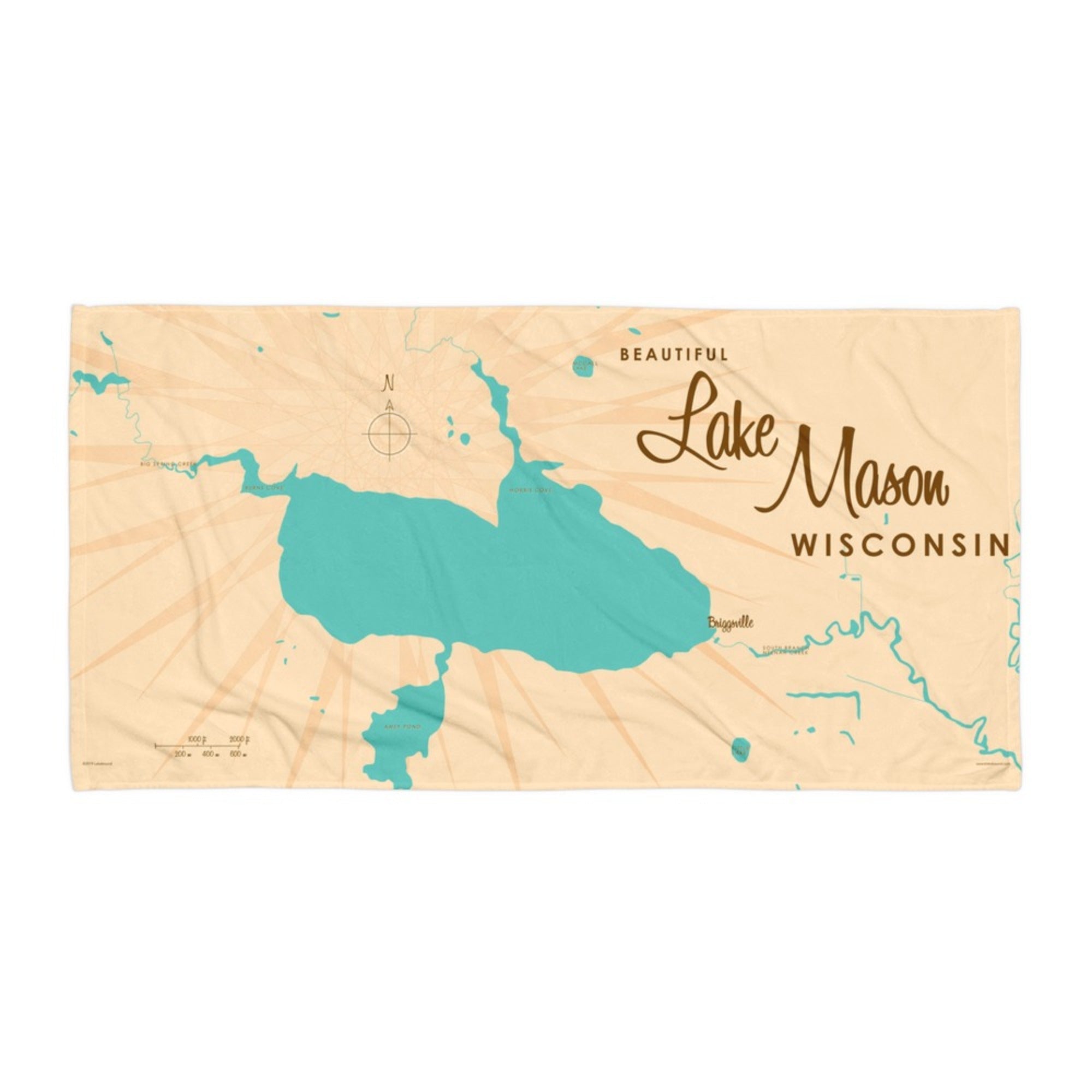 Lake Mason Wisconsin Beach Towel