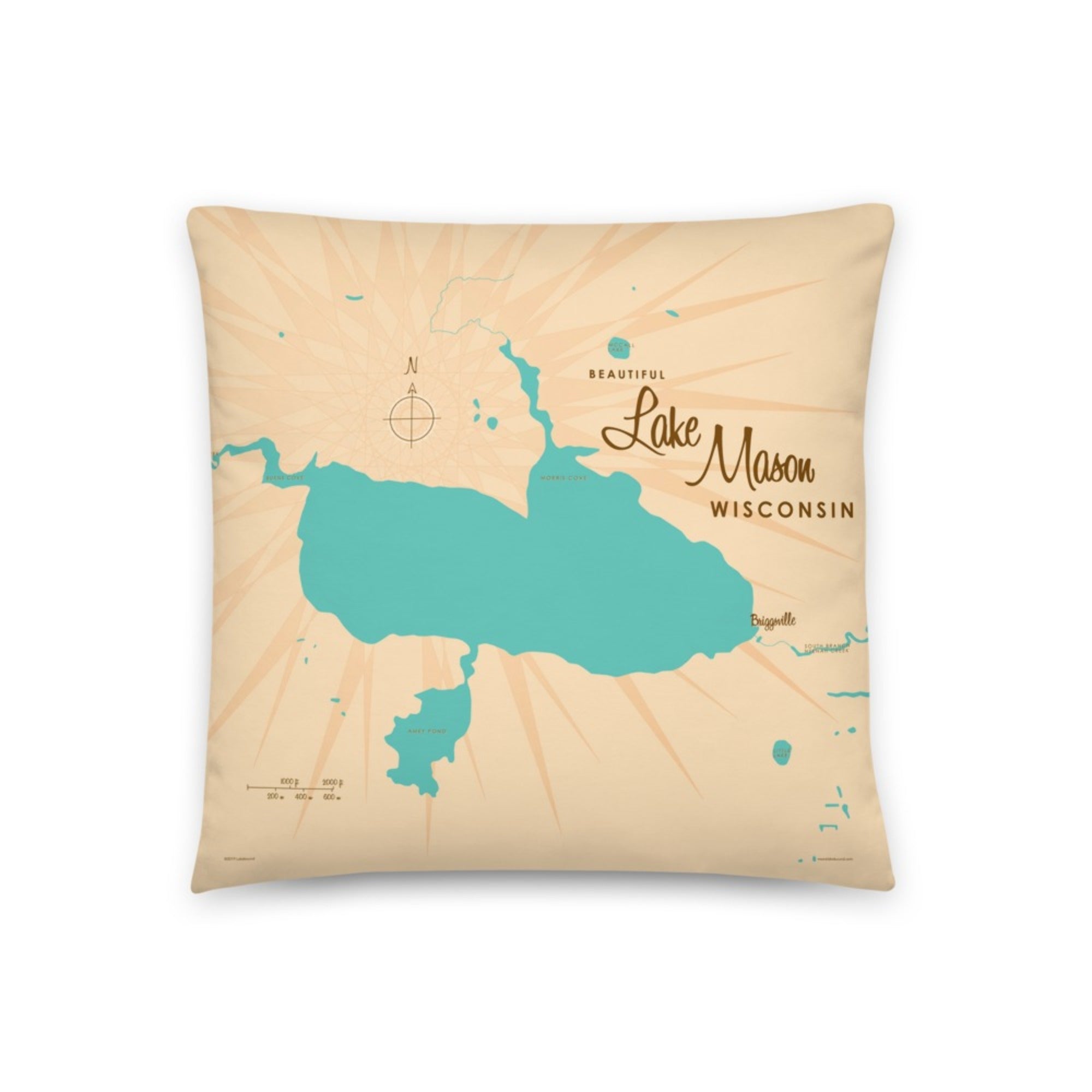 Lake Mason Wisconsin Pillow