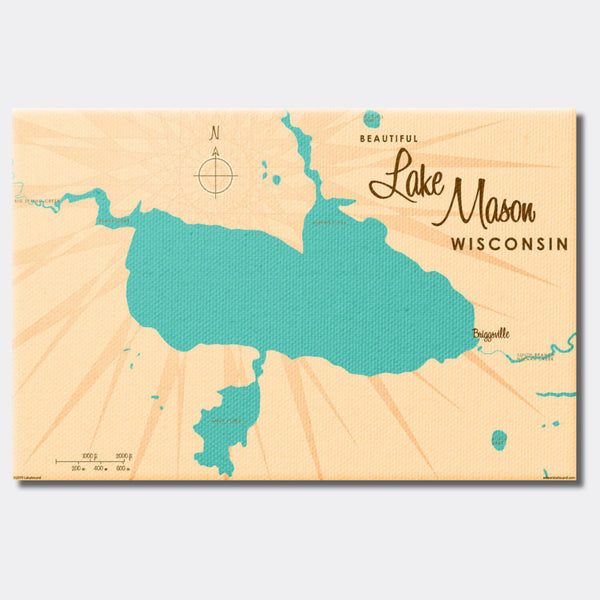 Lake Mason Wisconsin, Canvas Print