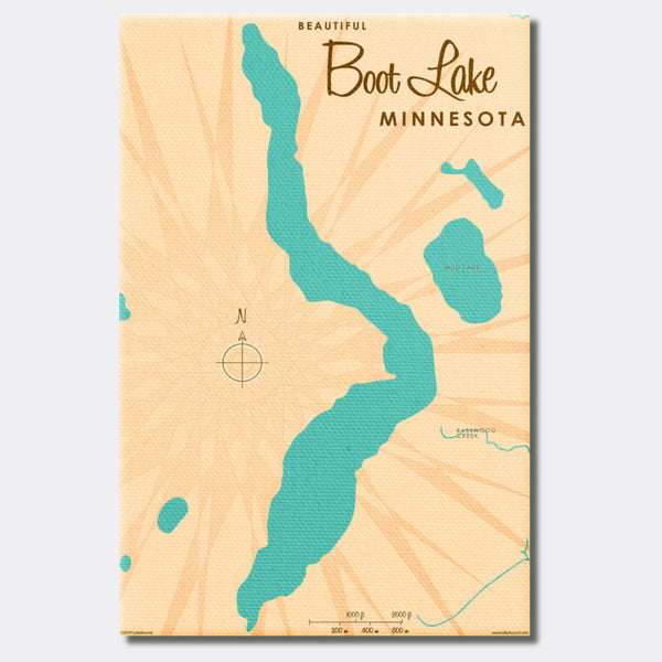 Boot Lake Minnesota, Canvas Print