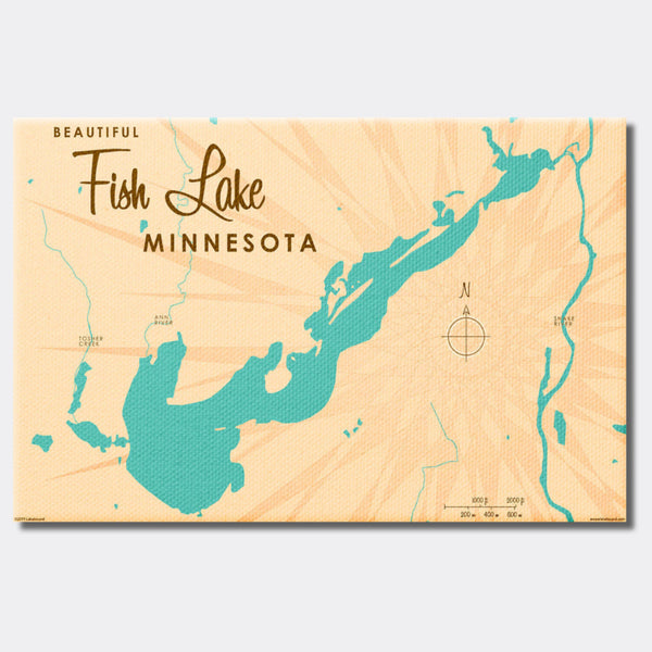 Fish Lake Minnesota, Canvas Print