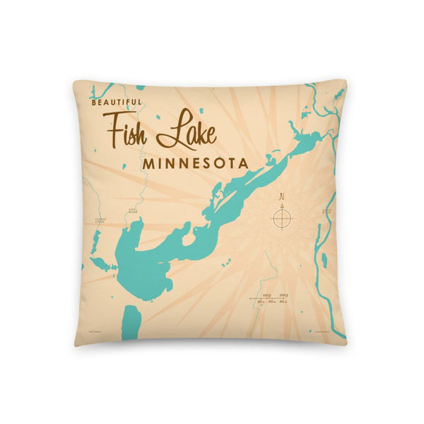 Fish Lake Minnesota Pillow