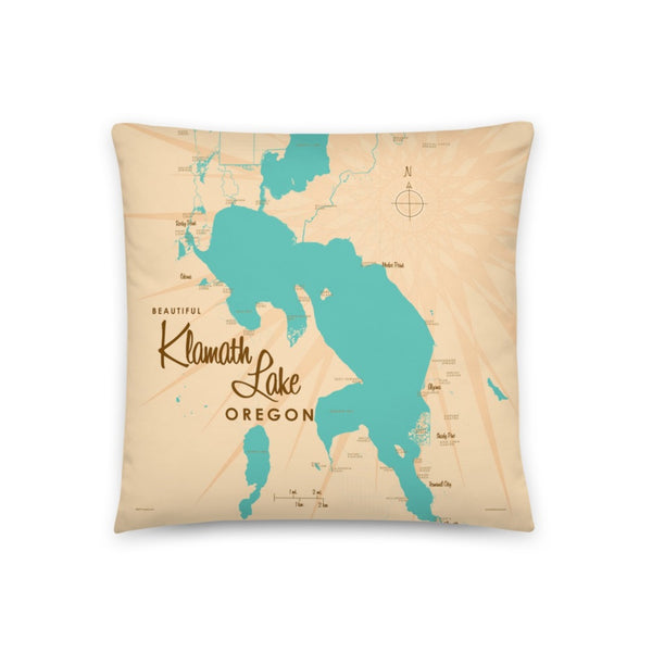 Klamath Lake Oregon Pillow