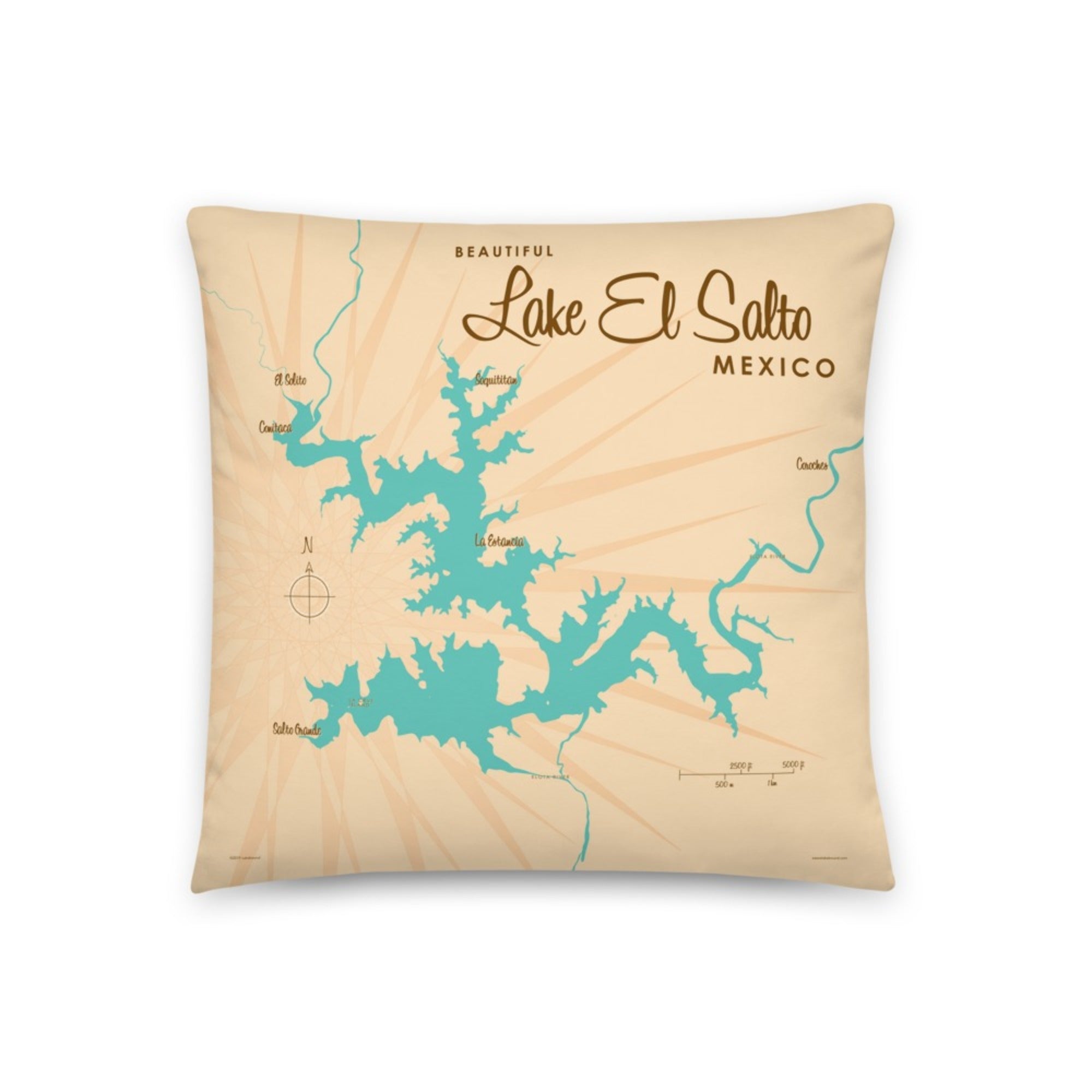 Lake El Salto Mexico Pillow