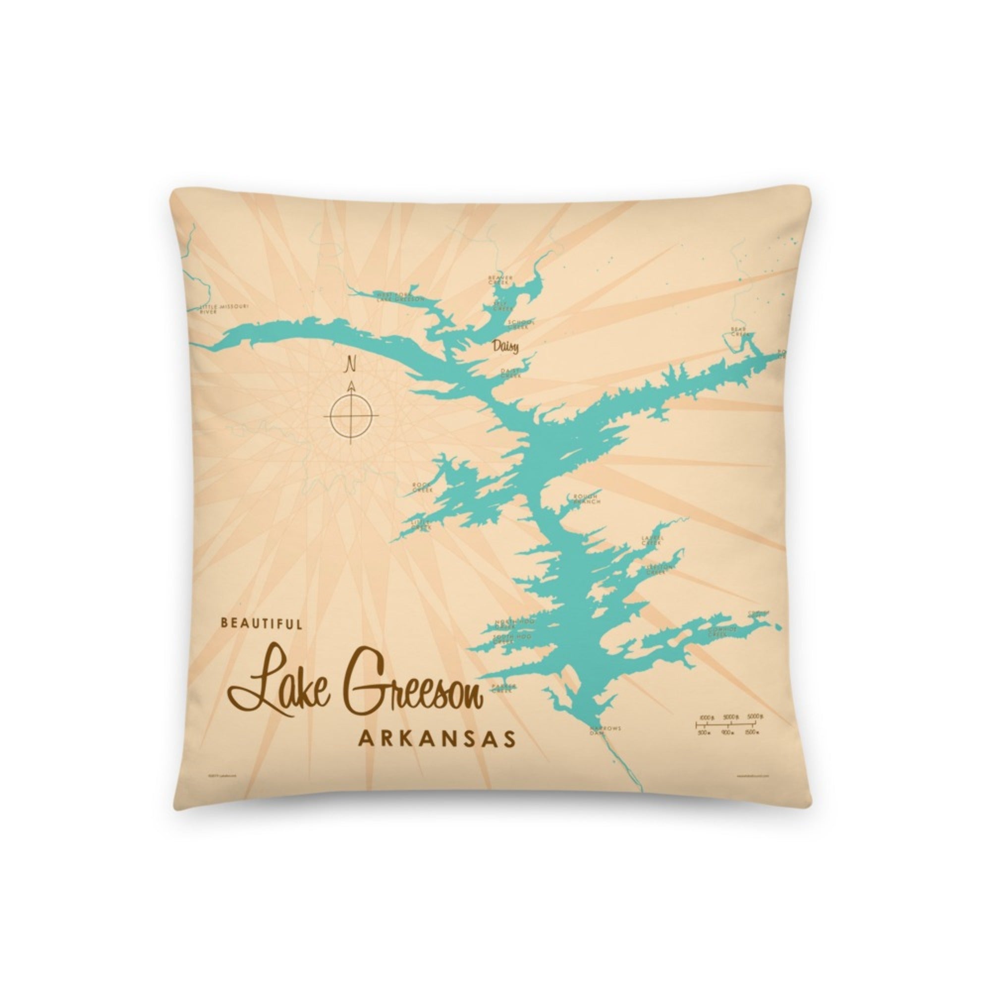 Lake Greeson Arkansas Pillow