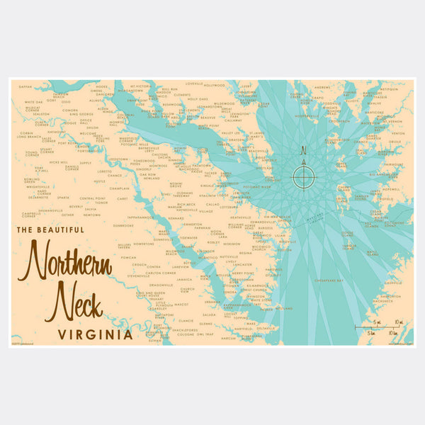 Northern Neck Virginia, Paper Print
