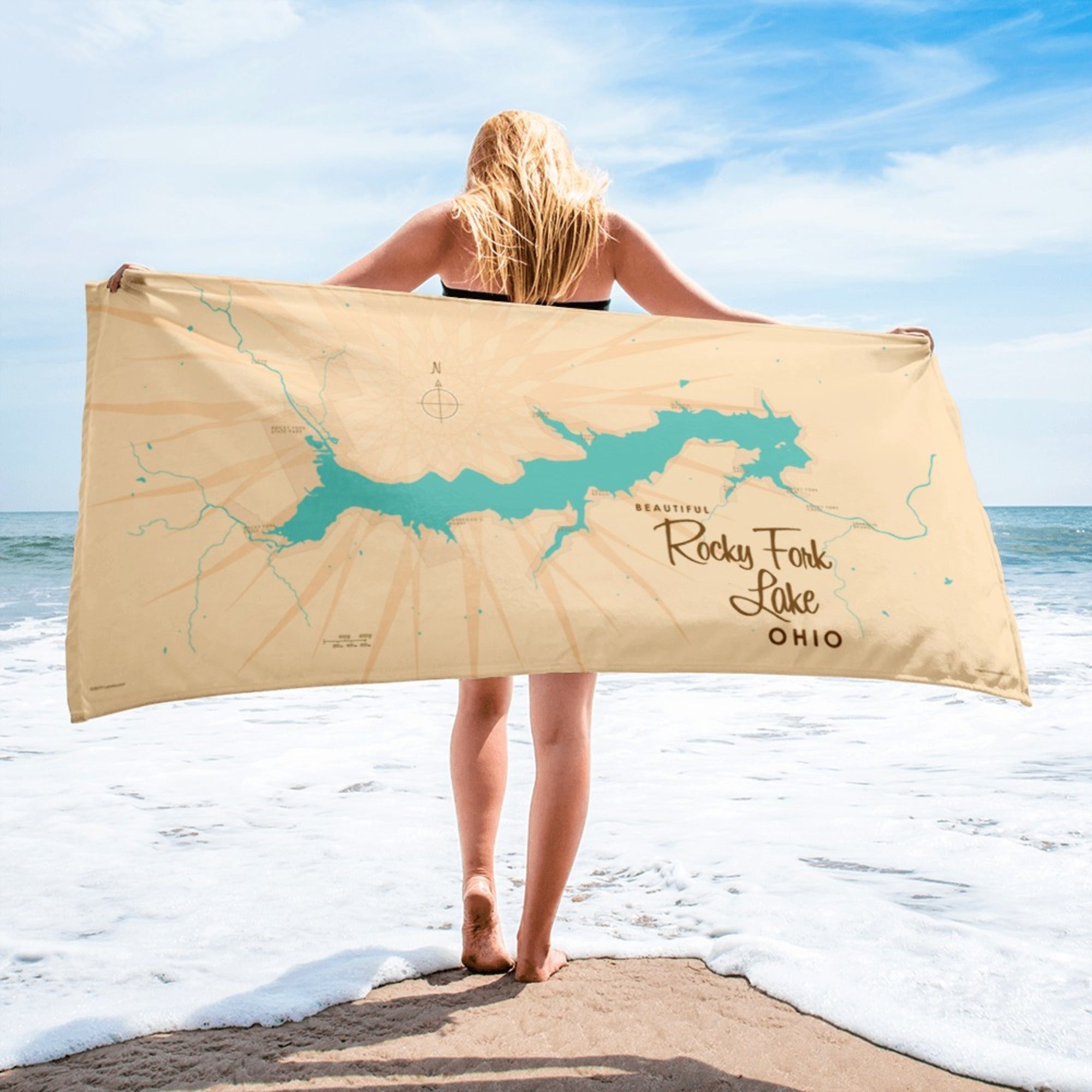Rocky Fork Lake Ohio Beach Towel