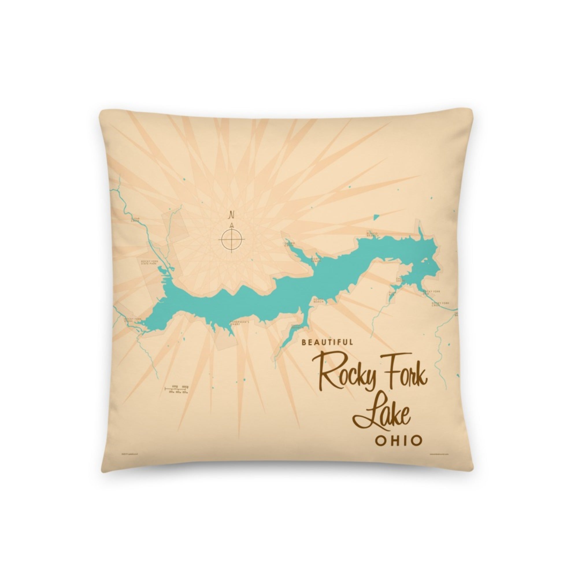 Rocky Fork Lake Ohio Pillow