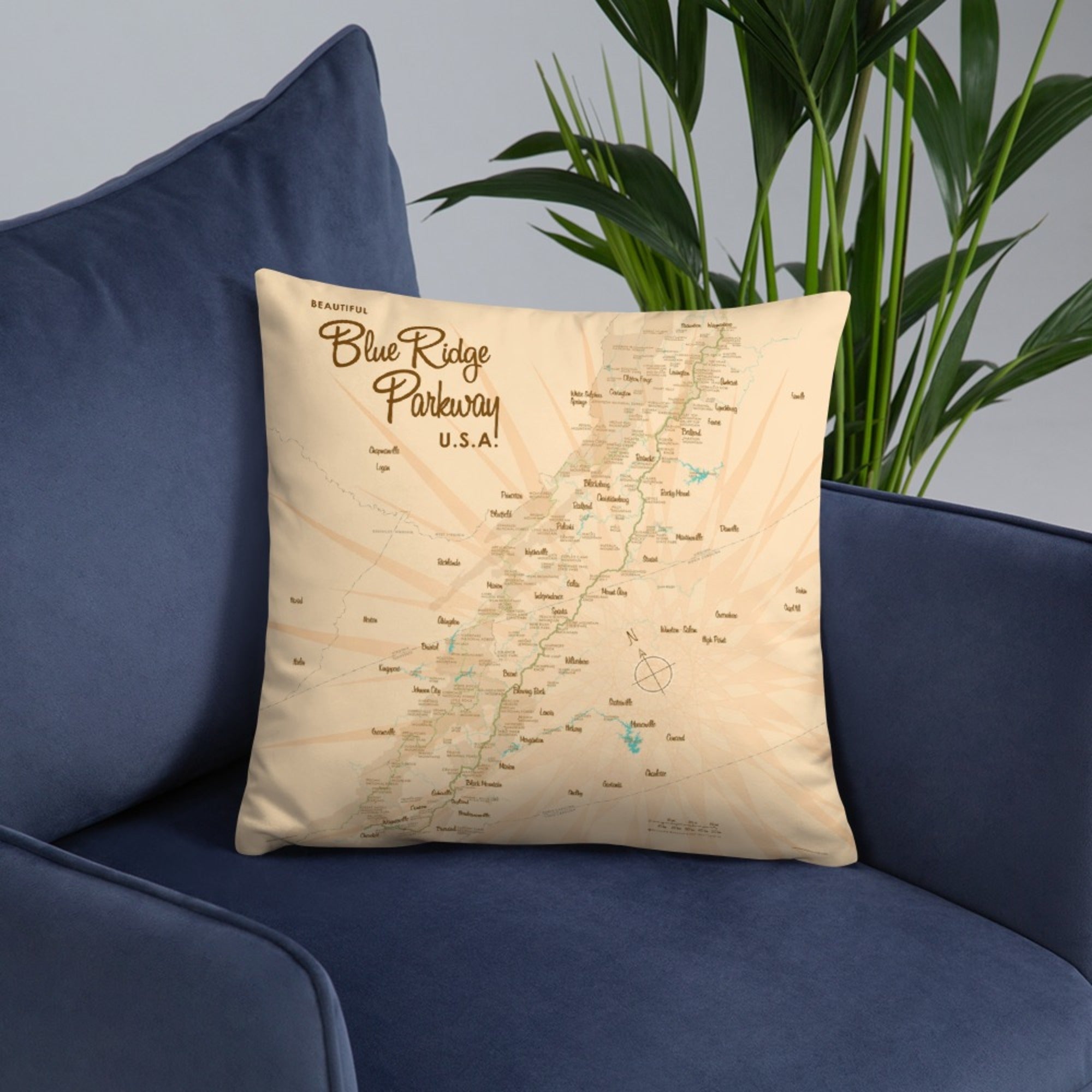 Blue Ridge Parkway Pillow