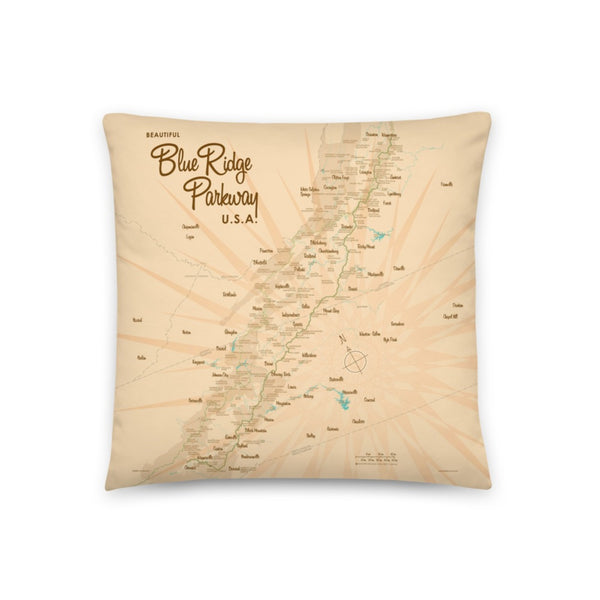 Blue Ridge Parkway Pillow