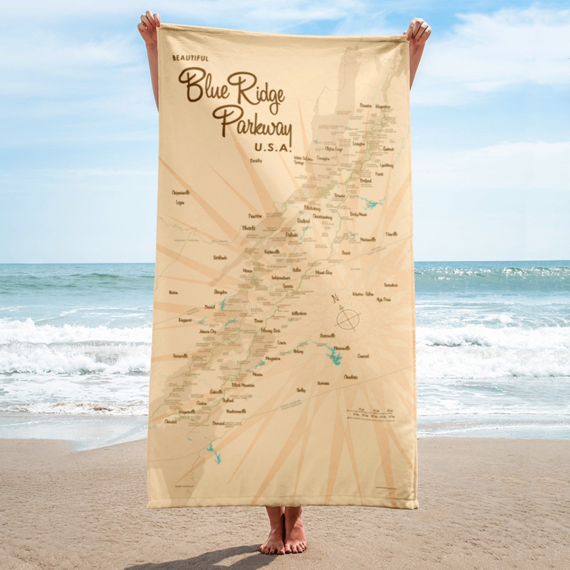 Blue Ridge Parkway Beach Towel