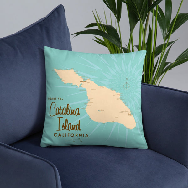 Catalina Island California Pillow