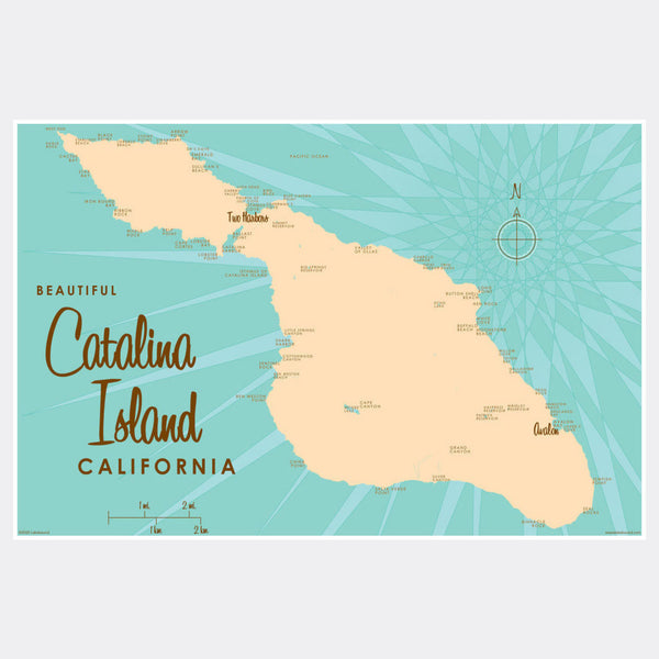 Catalina Island California, Paper Print